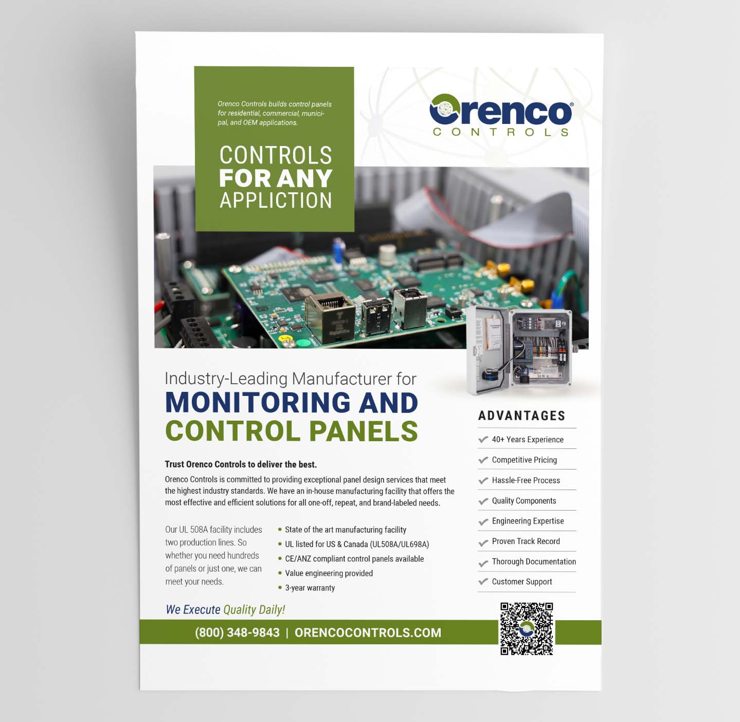 Orenco Controls builds reliable custom and standard controls for water and wastewater processes
